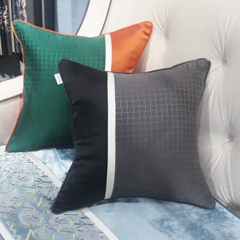 Роскошные Домашние декоративные наволочки в полоску в стиле пэчворк, наволочки, подушки для дивана, спальни, гостиной