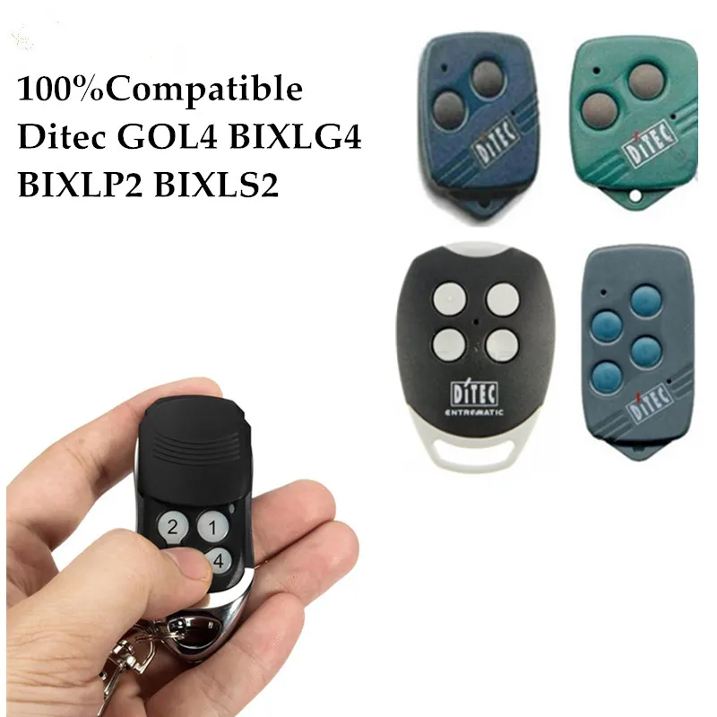 Используется для управления гаражом с подвижным кодом DITEC BIXLG4 BIXLP2 BIXLS2 433,92 МГц и дистанционного управления дверью DITEC GOL4