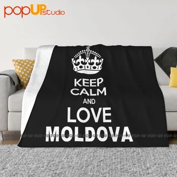 Сохраняйте спокойствие И любите Молдову, Покрывала, Постельные принадлежности С Защитой От Скатывания.