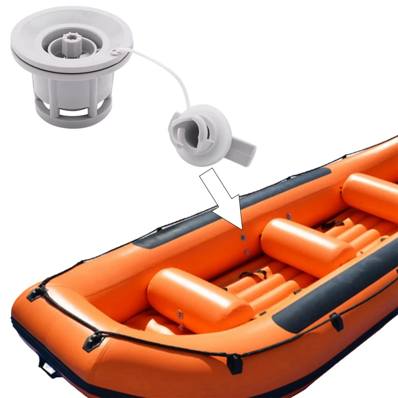 2X 6-Луночная Надувная лодка Плот Для катания на лодках Дрейфующее каноэ Крышка адаптера воздушного клапана