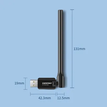Бесплатный драйвер usb WiFi Adapter беспроводной адаптер 2,4 ГГц Wi-Fi Dongle Сетевая карта 150 Мбит/с Wi-Fi Приемник с дополнительной антенной 3dBi